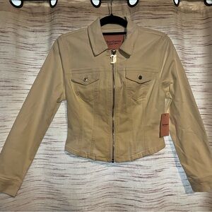 Juicy Couture Women's White Corset Jean Jacket